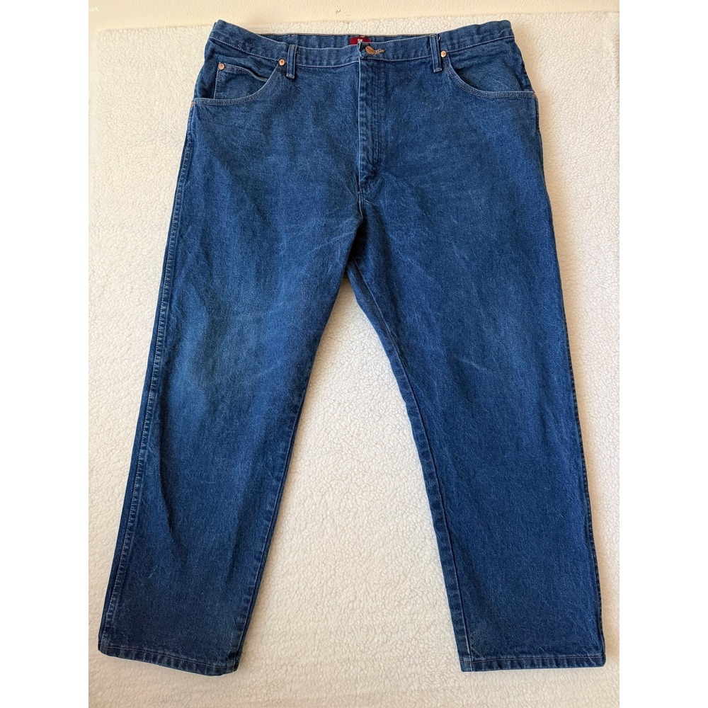 Wrangler Cowboy Cut Jeans Mens 42x30 Blue Relaxed Straight Med Wash 31MWZPW